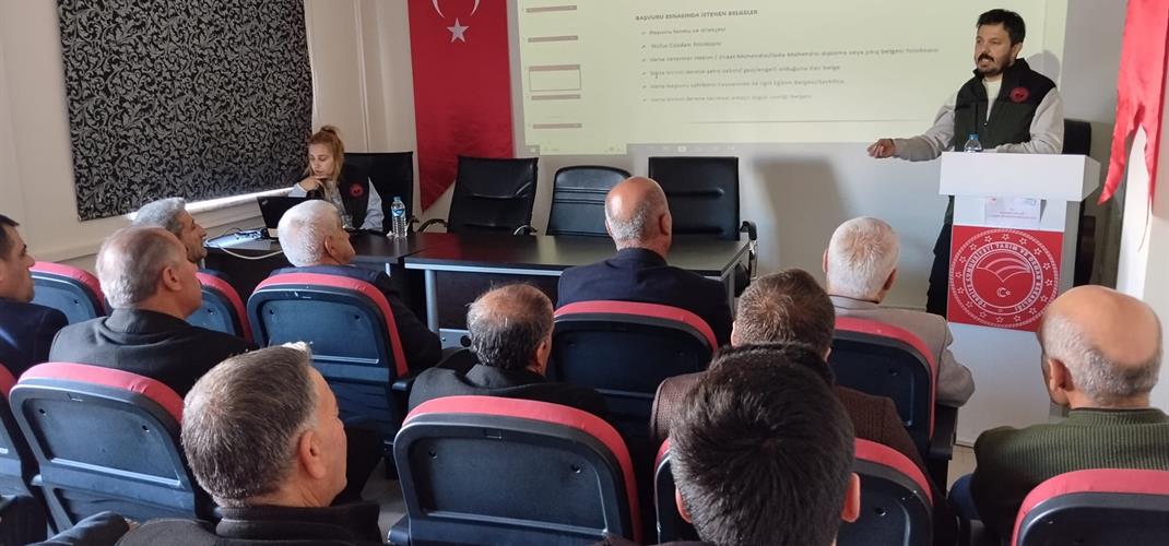 KIRSALDA BEREKET, HAYVANCILIĞA DESTEK PROJESİ HAKKINDA   MUHTARLARIMIZA BİLGİLENDİRME TOPLANTISI YAPILDI